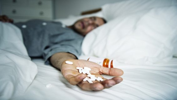 Man overdosed with medicine