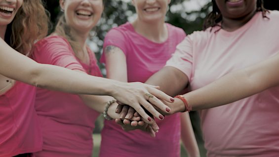 Women fighting breast cancer